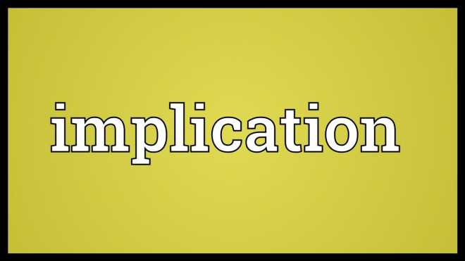 Meaning of implication